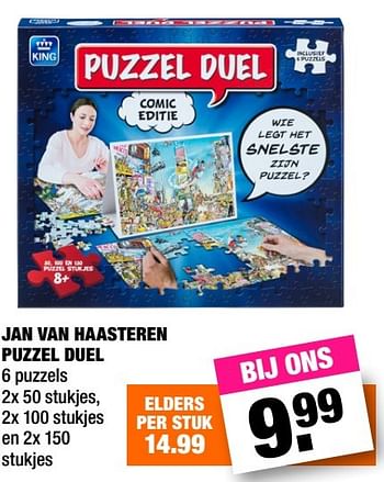 Aanbiedingen Jan van haasteren puzzel duel - King - Geldig van 19/12/2016 tot 01/01/2017 bij Big Bazar