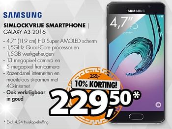 Aanbiedingen Samsung galaxy a3 2016 - Samsung - Geldig van 18/12/2016 tot 01/01/2017 bij Expert