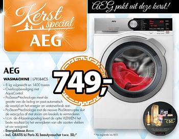 Aanbiedingen Aeg wasmachine l7fe84cs - AEG - Geldig van 18/12/2016 tot 01/01/2017 bij Expert