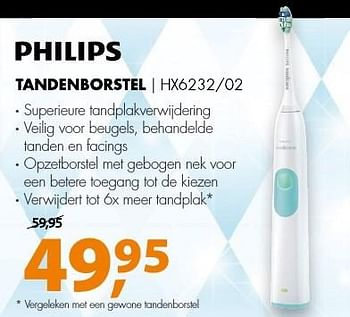 Aanbiedingen Philips tandenborstel hx6232-02 - Philips - Geldig van 18/12/2016 tot 01/01/2017 bij Expert
