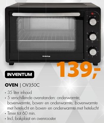 Aanbiedingen Inventum oven ov350c - Inventum - Geldig van 18/12/2016 tot 01/01/2017 bij Expert