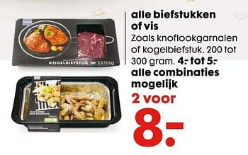 Aanbiedingen Alle biefstukken of vis - Huismerk - Hema - Geldig van 19/12/2016 tot 01/01/2017 bij Hema
