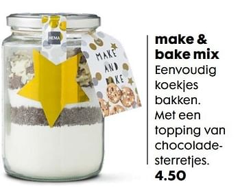 Aanbiedingen Make + bake mix - Huismerk - Hema - Geldig van 19/12/2016 tot 01/01/2017 bij Hema