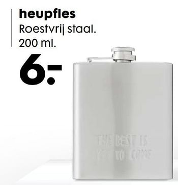 Aanbiedingen Heupfles - Huismerk - Hema - Geldig van 19/12/2016 tot 01/01/2017 bij Hema