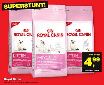 Aanbiedingen Royal canin - Royal Canin - Geldig van 19/12/2016 tot 01/01/2017 bij Jumper
