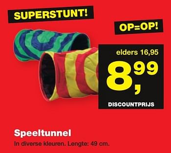 Aanbiedingen Speeltunnel - Huismerk - Jumper - Geldig van 19/12/2016 tot 01/01/2017 bij Jumper