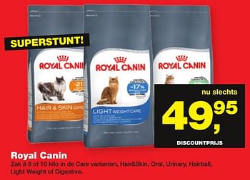 Aanbiedingen Royal canin - Royal Canin - Geldig van 19/12/2016 tot 01/01/2017 bij Jumper
