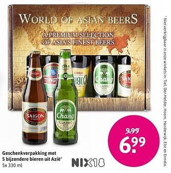 Aanbiedingen Geschenkverpakking met 5 bijzondere bieren uit azië - Huismerk - Xenos - Geldig van 19/12/2016 tot 01/01/2017 bij Xenos