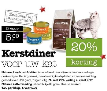 Aanbiedingen Naturea lands cat + kitten - Naturea - Geldig van 19/12/2016 tot 01/01/2017 bij Faunaland