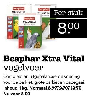 Aanbiedingen Beaphar xtra vital - Beaphar - Geldig van 19/12/2016 tot 01/01/2017 bij Faunaland