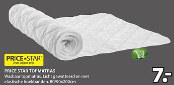 Aanbiedingen Price star topmatras - Price Star - Geldig van 19/12/2016 tot 01/01/2017 bij Jysk