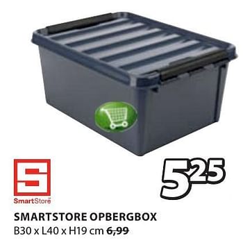 Aanbiedingen Smartstore opbergbox - Huismerk - Jysk - Geldig van 19/12/2016 tot 01/01/2017 bij Jysk