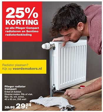 Aanbiedingen Plieger radiator compact - Plieger - Geldig van 25/12/2016 tot 01/01/2017 bij Praxis