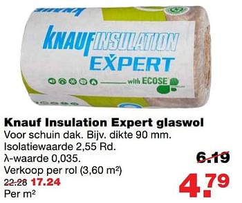 Aanbiedingen Knauf insulation expert glaswol - Knauf - Geldig van 25/12/2016 tot 01/01/2017 bij Praxis