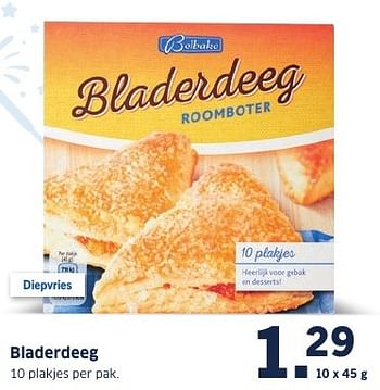 Aanbiedingen Bladerdeeg - Belbake - Geldig van 26/12/2016 tot 01/01/2017 bij Lidl