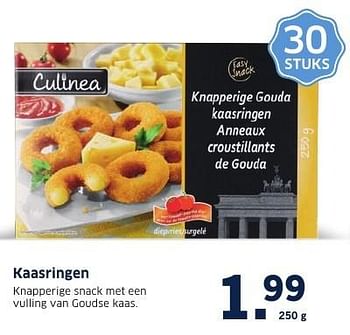Aanbiedingen Kaasringen - Culinea - Geldig van 26/12/2016 tot 01/01/2017 bij Lidl