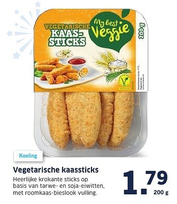 Aanbiedingen Vegetarische kaassticks - Huismerk - Lidl - Geldig van 26/12/2016 tot 01/01/2017 bij Lidl