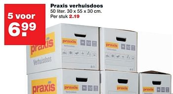 Aanbiedingen Praxis verhuisdoos - Huismerk - Praxis - Geldig van 25/12/2016 tot 01/01/2017 bij Praxis