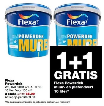 Aanbiedingen Flexa powerdek - Flexa - Geldig van 25/12/2016 tot 01/01/2017 bij Praxis