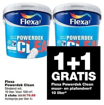 Aanbiedingen Flexa powerdek clean - Flexa - Geldig van 25/12/2016 tot 01/01/2017 bij Praxis