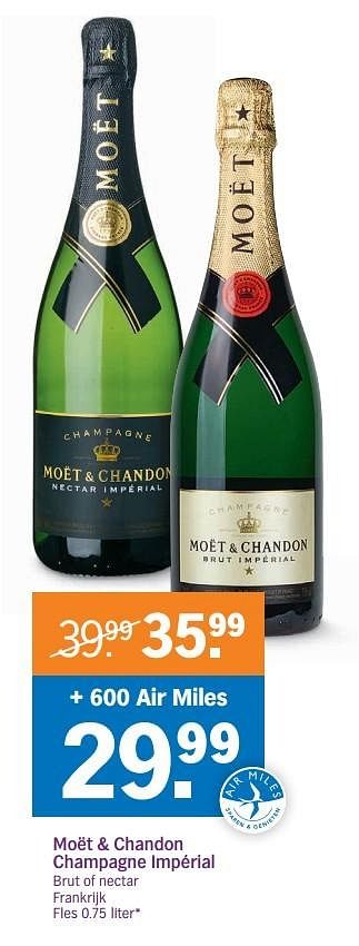 Aanbiedingen Moët + chandon champagne impérial - Moet &amp; Chandon - Geldig van 26/12/2016 tot 01/01/2017 bij Albert Heijn