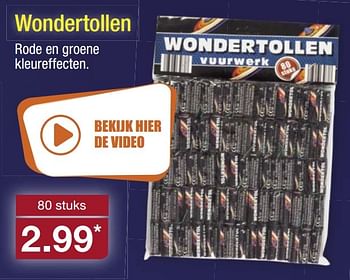 Aanbiedingen Wondertollen rode en groene kleureffecten - Huismerk - Aldi - Geldig van 27/12/2016 tot 01/01/2017 bij Aldi
