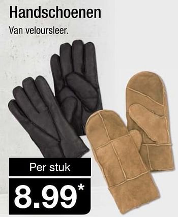 Aanbiedingen Handschoenen van veloursleer - Huismerk - Aldi - Geldig van 27/12/2016 tot 01/01/2017 bij Aldi