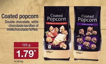 Aanbiedingen Coated popcorn - Huismerk - Aldi - Geldig van 27/12/2016 tot 01/01/2017 bij Aldi