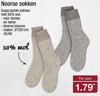 Aanbiedingen Noorse sokken - Huismerk - Aldi - Geldig van 27/12/2016 tot 01/01/2017 bij Aldi