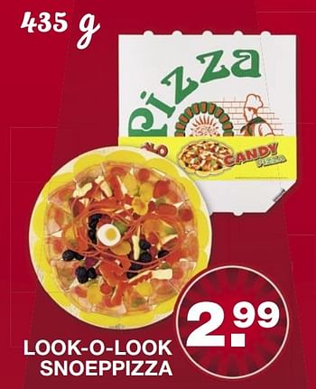 Aanbiedingen Look-o-look snoeppizza - Look-O-Look - Geldig van 27/12/2016 tot 01/01/2017 bij Aldi