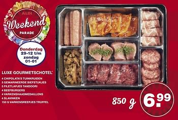 Aanbiedingen Luxe gourmetschotel - Huismerk - Aldi - Geldig van 27/12/2016 tot 01/01/2017 bij Aldi
