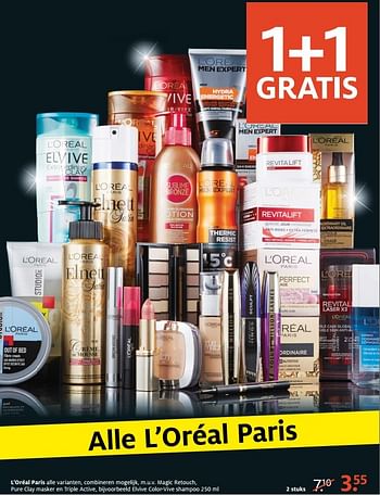 Aanbiedingen Elvive color-vive shampoo - L'Oreal Paris - Geldig van 26/12/2016 tot 01/01/2017 bij Etos