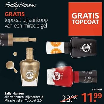 Aanbiedingen Miracle gel en topcoat 2.0 - Huismerk - Etos - Geldig van 26/12/2016 tot 01/01/2017 bij Etos