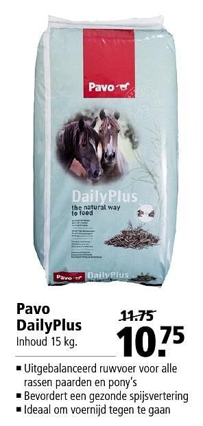 Aanbiedingen Pavo dailyplus - Pavo - Geldig van 19/12/2016 tot 01/01/2017 bij Welkoop