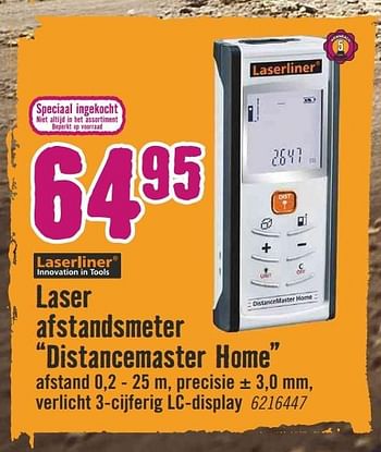 Aanbiedingen Laser afstandsmeter - LaserLiner - Geldig van 19/12/2016 tot 01/01/2017 bij Hornbach