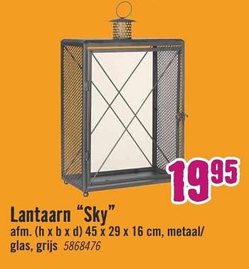 Aanbiedingen Lantaarn sky - Huismerk Hornbach - Geldig van 19/12/2016 tot 01/01/2017 bij Hornbach