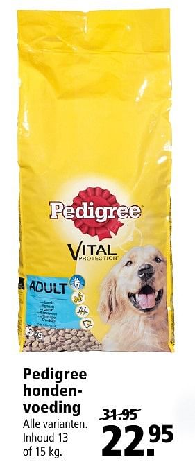 Aanbiedingen Pedigree hondenvoeding - Pedigree - Geldig van 19/12/2016 tot 01/01/2017 bij Welkoop