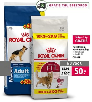 Aanbiedingen Royal canin kattenvoeding - Royal Canin - Geldig van 19/12/2016 tot 01/01/2017 bij Welkoop