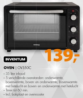 Aanbiedingen Inventum oven ov350c - Inventum - Geldig van 19/12/2016 tot 01/01/2017 bij Expert