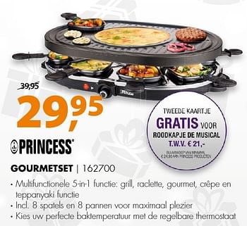 Aanbiedingen Princess gourmetset 162700 - Princess - Geldig van 19/12/2016 tot 01/01/2017 bij Expert