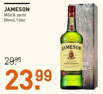 Aanbiedingen Jameson mild + zacht blend - Jameson - Geldig van 04/12/2016 tot 05/12/2016 bij Gall & Gall