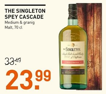 Aanbiedingen The singleton spey cascade medium + granig - The Singleton - Geldig van 04/12/2016 tot 05/12/2016 bij Gall & Gall