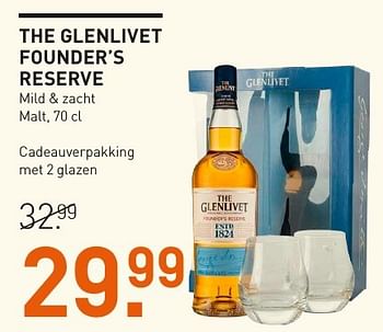 Aanbiedingen The glenlivet founder`s reserve mild + zacht - The glenlivet - Geldig van 04/12/2016 tot 05/12/2016 bij Gall & Gall