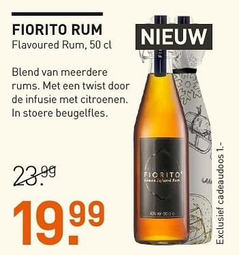 Aanbiedingen Fiorito rum flavoured rum - Fiorito - Geldig van 04/12/2016 tot 05/12/2016 bij Gall & Gall