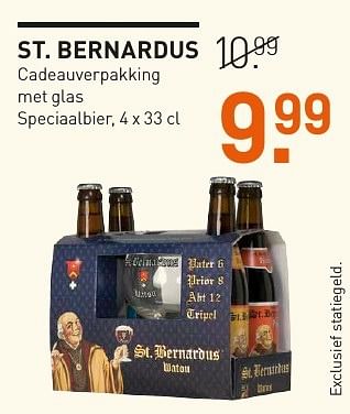 Aanbiedingen St. bernardus cadeauverpakking met glas speciaalbier - St.Bernardus - Geldig van 04/12/2016 tot 05/12/2016 bij Gall & Gall