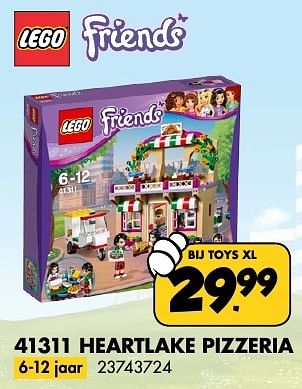 Aanbiedingen 41311 heartlake pizzeria - Lego - Geldig van 17/12/2016 tot 01/01/2017 bij Toys XL