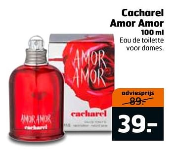 Aanbiedingen Cacharel amor amor - Cacharel - Geldig van 27/12/2016 tot 01/01/2017 bij Trekpleister