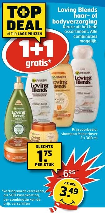 Aanbiedingen Shampoo milde haver - Garnier - Geldig van 27/12/2016 tot 01/01/2017 bij Trekpleister