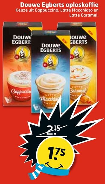 Aanbiedingen Douwe egberts oploskoffie - Douwe Egberts - Geldig van 27/12/2016 tot 01/01/2017 bij Trekpleister