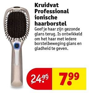 Aanbiedingen Kruidvat professional ionische haarborstel - Huismerk - Kruidvat - Geldig van 27/12/2016 tot 01/01/2017 bij Kruidvat
